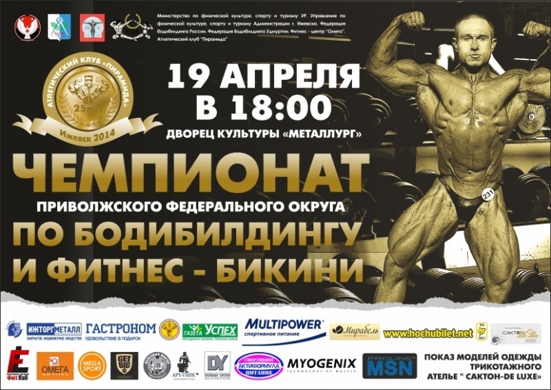 Афиша Ижевска — Чемпионат по бодибилдингу