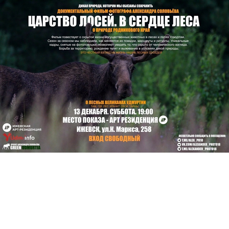 Премьера фильма «Царство лосей»