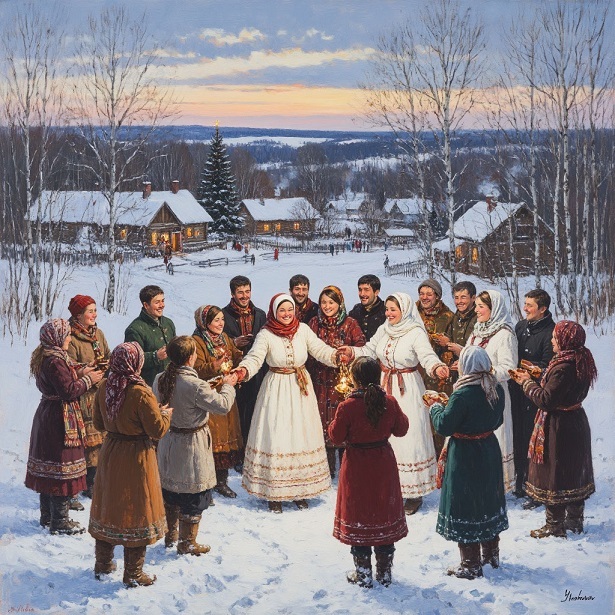 Зимние гуляния с коллективами Удмуртии